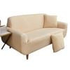 Catzon 2 Seater Stretch Sofa Cover Non-slip Polyester Printing Elastic Bottom