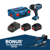 Bosch 18V Professional BITURBO 3/4" Impact Wrench Kit 2 x 8.0Ah 0615990M67