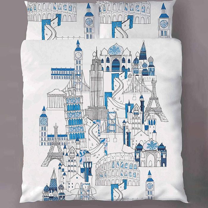 Bright Young Things Around The World Quilt Cover Set KING