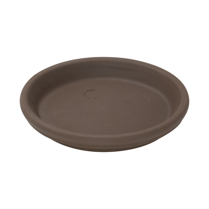 Eden 17cm Titanium Clay Italian Terracotta Saucer