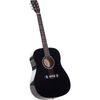 Karrera 41in Acoustic Wooden Guitar with Bag - Black