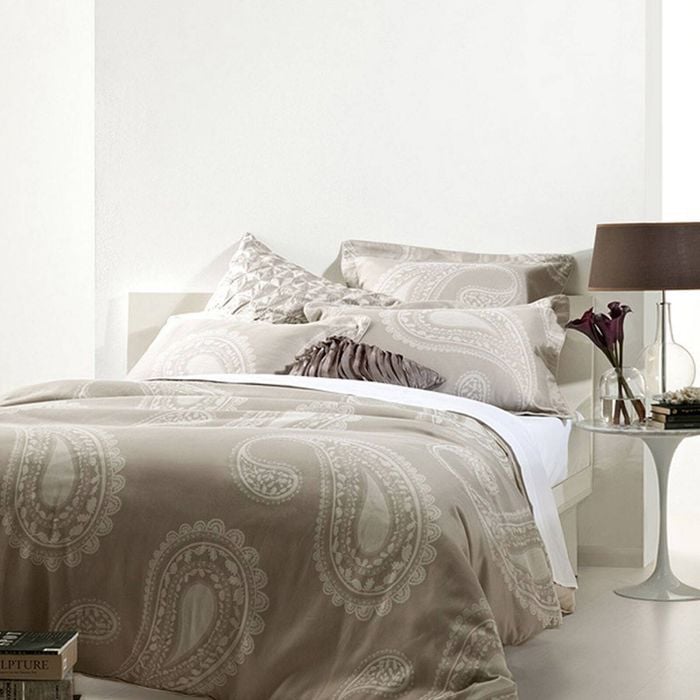 Gainsborough Olivia Stone Quilt Cover Set Queen