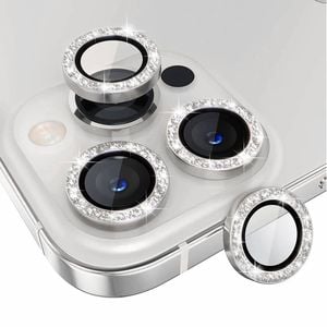 Tough On iPhone 15 Pro / iPhone 15 Pro Max Rear Camera Protector Tempered Glass Glitter Diamond