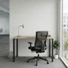 Olg Workstation Bundle: Axis 1500x750 Black Frame Nordic Maple Top + Tilly Office Chair Black