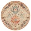 The Rug Connection Heritage 854 Beige 240x240cm - Large Round Transitional Pet Friendly Indoor Rug