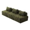 Oikiture 3 Seater Boucle Modular Sofa Lounge Chair