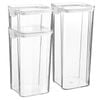 3 Piece Food Containers Set - 3 Sizes - White