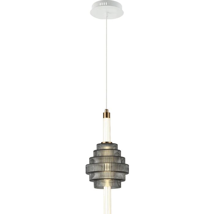 CLA Lighting Wand Interior LED Tri-CCT Spinning Top Pendant Light IP20 Smoky Grey
