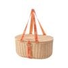 Vibes Mclaren Vale 2 Person Wicker Cord Picnic Basket Tanned 49x33x24cm