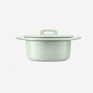 Buydeem Ceramic Double-ear Soup Bowl Lightgreen