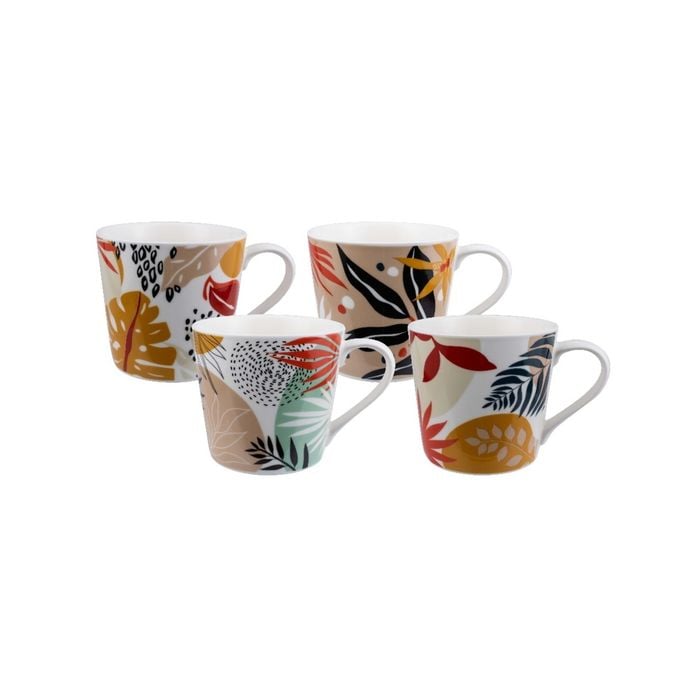 Bundanoon New Bone China Coffee & Tea Mugs - 400ml Abstract Paradise