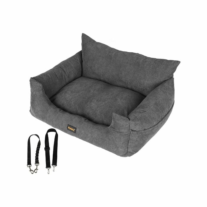 Pawz Pet Car Seat Travel Bed Large Grey