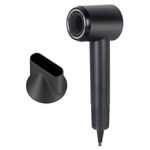 Hair Dryer Lightweight Anion High Speed Quick Dry Electric LED 1800W Black - Black