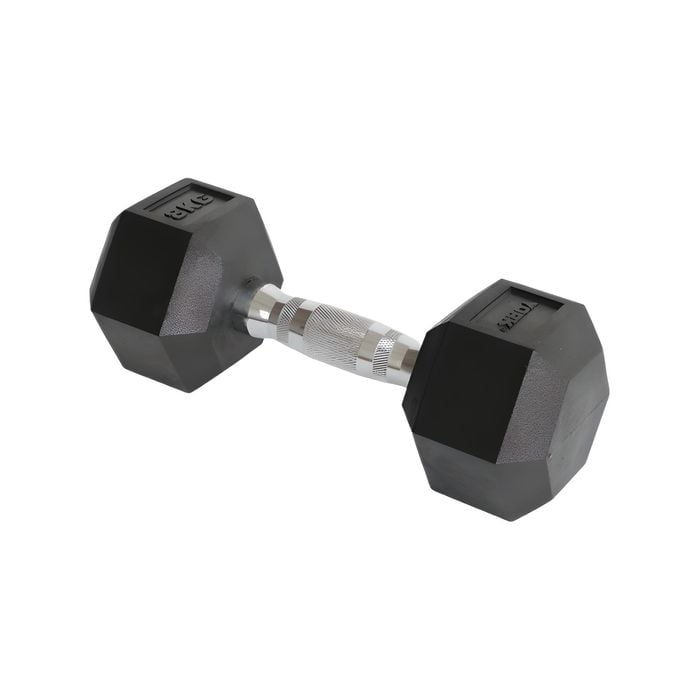 York Hex Dumbbell 8KG Black Single
