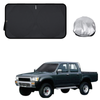 Front Windscreen Sun Shade for Toyota Hilux Double Cab 1988 - 1997 (N80, N90, N100, N110) - Standard 150 x 85 cm - Black