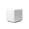Durafurn 450mm Ottoman Cube - White Vinyl