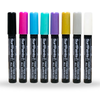 Surfpaints Metallic Acrylic Paint Pens - 4mm Durable Wide Nibs for All Surfaces