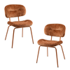 Raimon Furniture Set Of 2 Jaxon Fabric Kitchen Dining Side Chair Metal Legs Cajan