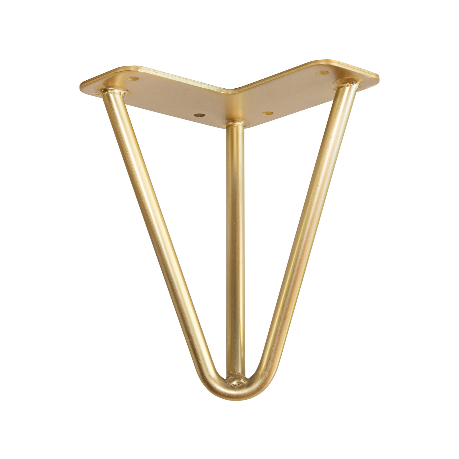 Taskmaster 150 x 10mm Brushed Brass Steel Hairpin 3 Leg Bunnings Australia