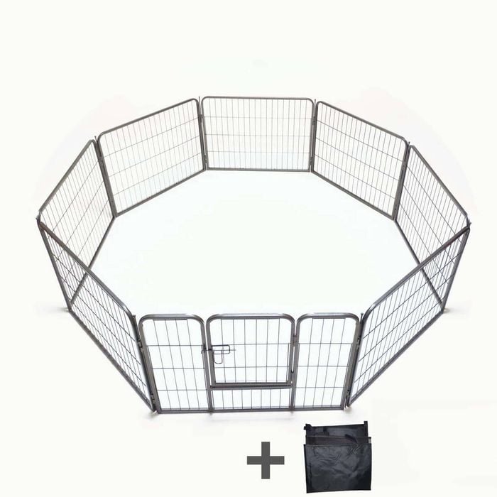 YES4PETS 60 cm Heavy Duty Pet Playpen With Cover
