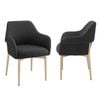 Todd Dining Chairs Pair (Set of 2) Black