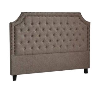 Calwa Linen Headboard Brown - Double