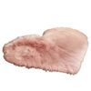 Lifebay Plush Pink Heart-Shaped Area Mat