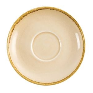 Olympia Cappuccino Saucer Kiln Sandstone 160mm 6 Pack Commercial Crockery
