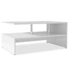 vidaXL Coffee Table White Couch End Table Furniture
