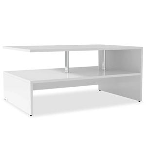 vidaXL Coffee Table White Couch End Table Furniture