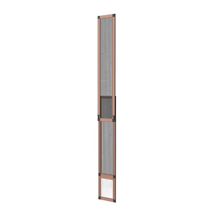 Hakuna Pets Small Bronze Mesh Patio Pet Door