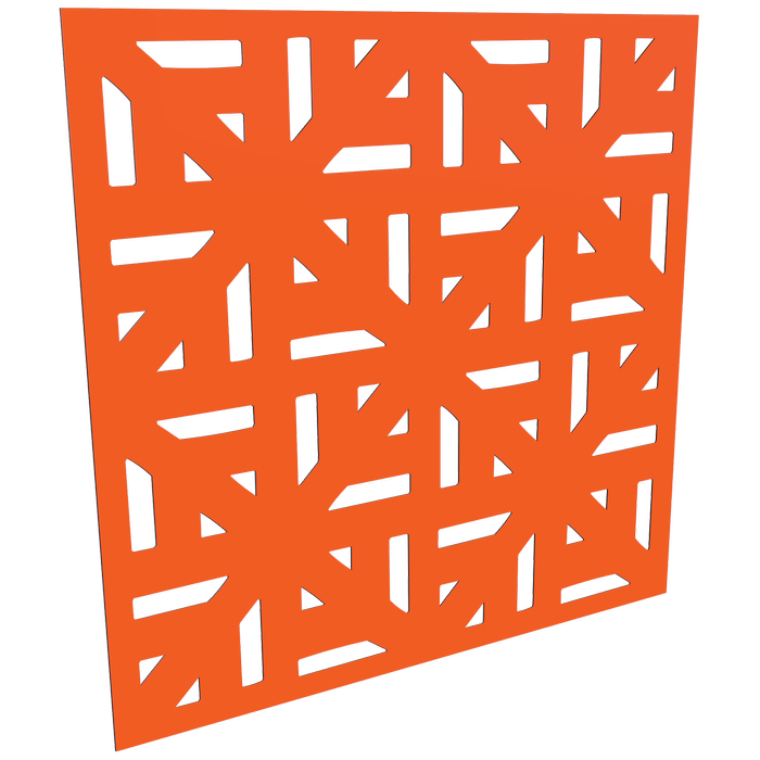 ProtectorAl 300 - 1200 x 300 - 1200mm Orange / Gloss White Mosaic Unframed Composite Deco Panel