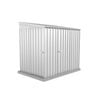 Absco Sheds 1.52 x 2.26 x 2.06m Zincalume Narrow Double Door Garden Shed