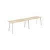 Olg Flare Bar Leaner White Frame New Oak Ravine Top L3600mm X W1200mm