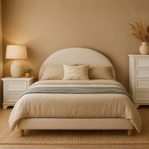 Big Lot Beige Queen Sophia Bed Frame
