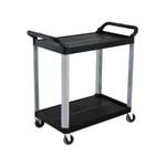 SOGA 2 950x500x940mm Tier Food Trolley- Black