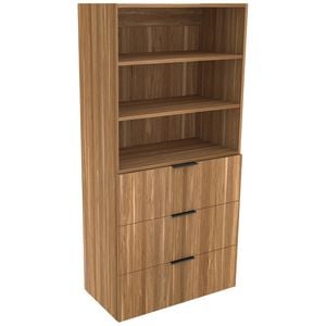 Lugna 1536 x 750 x 380mm Cove Ready to Assemble Robe Insert 2 Shelf 3 Drawer Unit