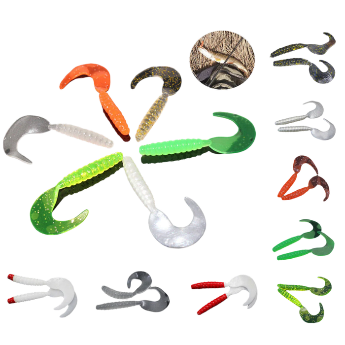 Splendid Living 20 lures Plastic 35mm Paddle Tail Soft  Fishing Lure