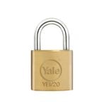 Yale Essentials 20mm Brass Body 11mm Shackle Padlock