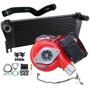 GEN1 High Flow Turbo Charger With 70mm Intercooler & Hose And Genuine Oil Feed Pipe For Ford Everest UA 2.2L 2015 Onwards