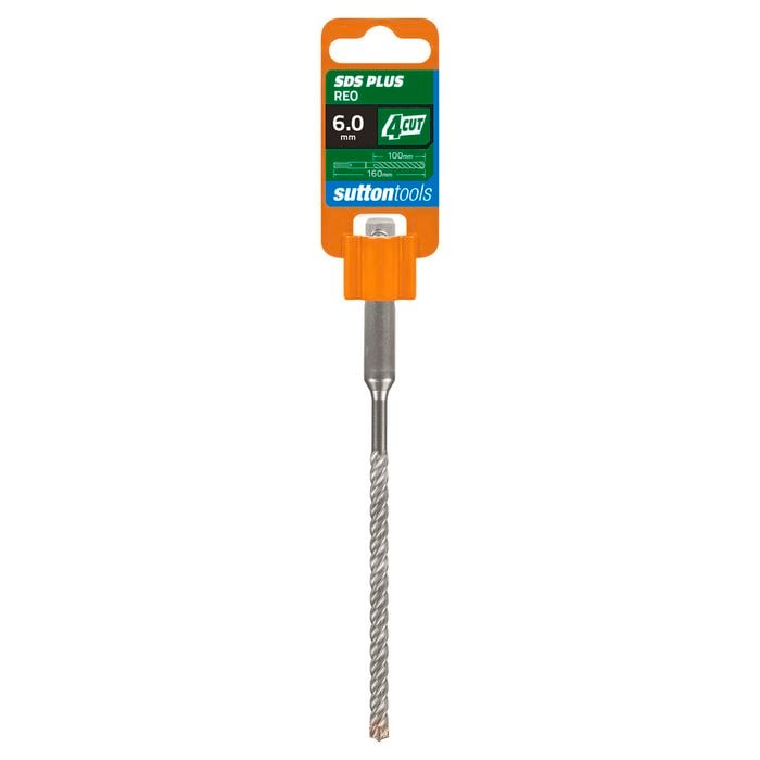 Sutton Tools 6.0 x 160mm SDS Plus Masonry Drill Bit