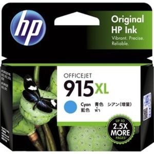 Hp 915xl Original High Yield Inkjet Ink Cartridge - Cyan Pack - 825 Pages