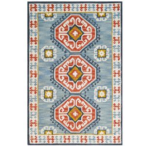 Handmade Milan Wool Rug-6284-Sea Blue-190x280cm
