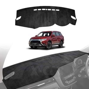 Luxury 3D Dash Mat Pad Cover Non-Slip for Mitsubishi Outlander 2012-2021 Microfiber Leather