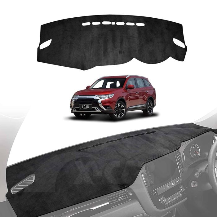 Luxury 3D Dash Mat Pad Cover Non-Slip for Mitsubishi Outlander 2012-2021 Microfiber Leather