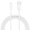 Baseus Superior Series 2.4A USB-A to Lightning Data Cable 2Meter - White