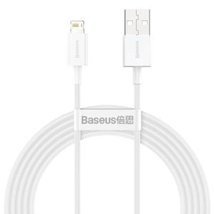 Baseus Superior Series 2.4A USB-A to Lightning Data Cable 2Meter - White
