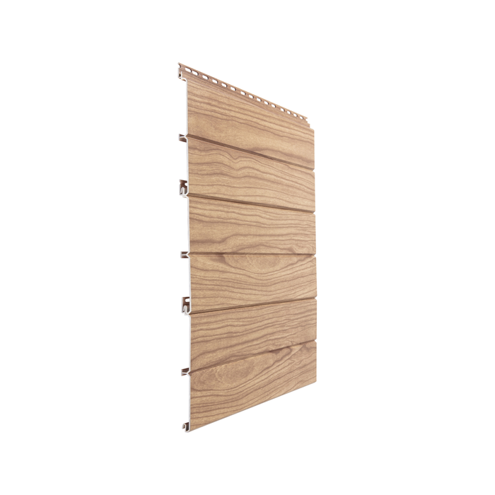 DECO 180 x 15mm 6.5m Smoked Ash DecoClad Aluminium V-Groove Cladding