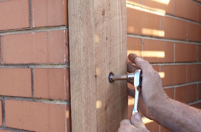 DIY Step Image - How to build a timber screen . Blob storage upload.