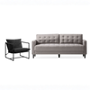 Zinus 3 Seater Mid Century Sofa & Aidan Sling Accent Chair Set